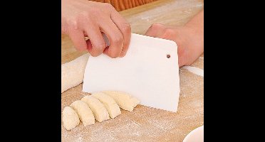Deegsteker - Deegschraper - Keukentool - Keukengadget - 4stuks - Wit - Koken - Schraper - Keukenaccessoire
