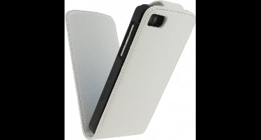 Xccess Leather Flip Case BlackBerry Z10 Wit
