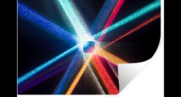 Muurstickers - Sticker Folie - Prisma met verschillende kleuren - 30x20 cm - Plakfolie - Muurstickers Kinderkamer - Zelfklevend Behang - Zelfklevend behangpapier - Stickerfolie