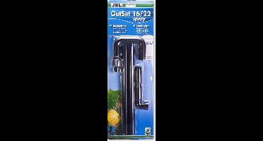 JBL OutSet spray 16/22 CristalProfi e1501, e1502 Waterterugloopset met 2-delige sproeibuis voor aquaria