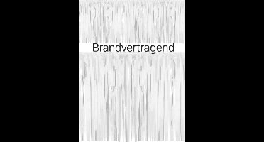 Brandvertragend PVC Guirlande Wit, Brandveilig,  Slinger, Carnaval, Themafeest, Huwelijk, Voetbal