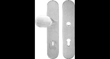 Oxloc Knop/Kruk Op Langschild KTB PC72 zonder Kruk RVS SKG*** - 1220731