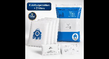 Miele GN stofzuigerzakken van Kleanburg® - Geschikt voor Miele C1, C2, C3, S5, S8 - 4 zakken, 1 motorfilter en 1 AirClean filter- Miele 991730 - Gelijk aan Originele Kwaliteit