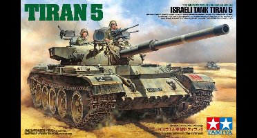 Tamiya Modelbouwpakket Militaire voertuigen - 35328 Tiran 5 met 2 Figuren - Israëlische Gevechtstank Plastic - 1:35 - Modelbouw
