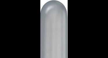 Qualatex - modelleerballonnen CHROME Silver 260Q (100 stuks)