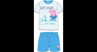 Peppa Pig George pyjama - lichtblauw - Maat 128 / 8 jaar
