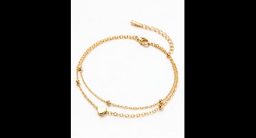 Armband - Goudkleurig- verguld - dames - Vrouwen - feest sieraden - verjaardag cadeau - cadeau - vakantie