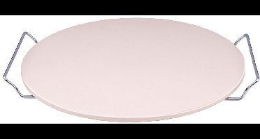alpina Pizzasteen - Pizza Steen voor BBQ en Oven - Ø33 cm - Baksteen voor Krokante Korst - Hittebestendige Ovensteen