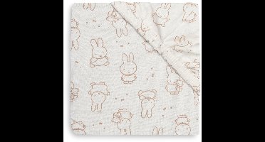 Jollein Hoeslaken Jersey 60x120cm Miffy Moments Light Terra