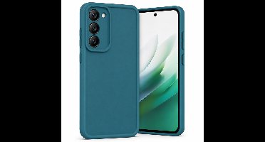 Geschikt voor Xiaomi Redmi 15 5G / 4G Hoesje - Siliconen Matte Back Cover - Petrol Blauw