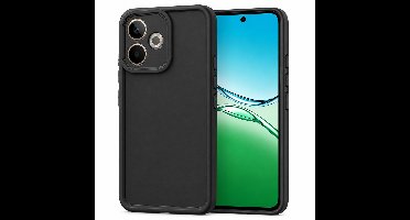 Geschikt voor Oppo A5 Pro 4G / 5G Hoesje - Siliconen Matte Back Cover - Zwart