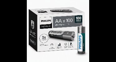 Philips Industrial batterijen AA 100 stuks