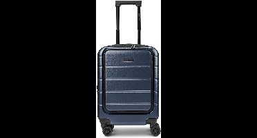 Police Dublin 4 wielen Cabinewagen S 54 cm Laptopvak met uitbreidingsplooi - Harde bagage - Combinatieslot - dark blue
