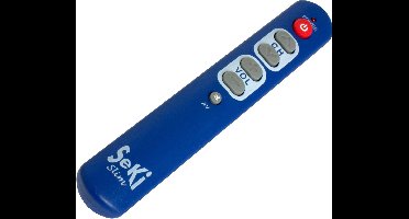 Seki slim Senioren/Slechtzienden leerbare infrarood afstandsbediening - Blauw