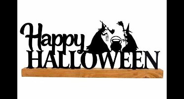 Letterdeco Happy Halloween Zwart Langwer Pig Metaal