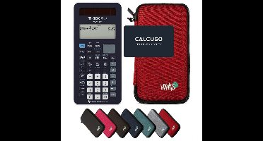 TI-30X Plus MathPrint incl. WYNGS Beschermhoes Rood - Wetenschappelijke Rekenmachine - Basis Pakket