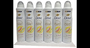 Dove Bodyspray - Advanced Care - Go Fresh - - 72 H - Grapefruit- 6x 250ml