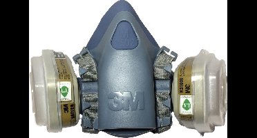 3M Halfgelaatsmasker 7502 inclusief 6001CN filters