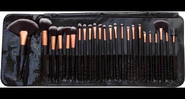 Rio BRST - Professionele Make-up Kwasten - Kwastenset - 24 stuks - incl reistas