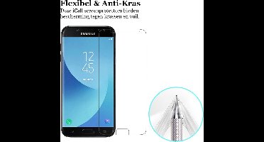 3x Screenprotector geschikt voor Samsung Galaxy J5 (2017) | Glas PET Folie Screen Protector Transparant iCall