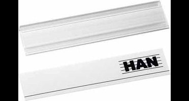 Han etiketten en etikethouder