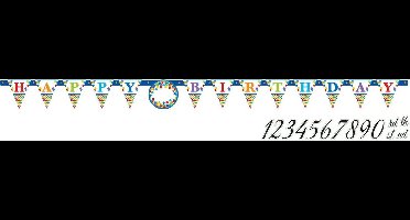 Amscan Aanpasbare Verjaardagsslinger Multicolor 320x25,4 Cm