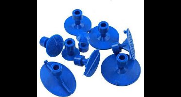 Assortiment uitdeuk pads  / lijm pads in verschillende vormen en maten 9-delig