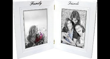 Gusta duo-fotolijst 'Family & Friends'Wit