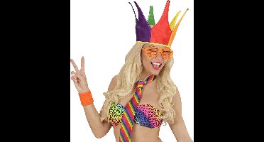 Generik Narrenhoed - Kleurrijke narren hoed voor volwassenen - Carnaval