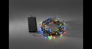 Konstsmide - LED snoer micro op batt timer 240x - multicolor