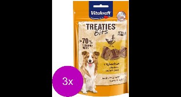 Vitakraft Treaties Bits Bacon Style met Kip - Hond - Snack - 3 x 120 gr