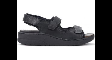 Mobils by Mephisto VALDEN Heren Sandaal - Extra Breed - Zwart - Maat 48