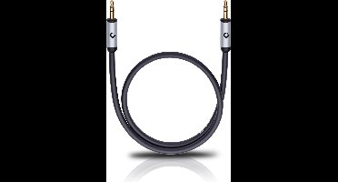 Oehlbach i-Connect J-35 Jackplug Audio Aansluitkabel [1x Jackplug male 3,5 mm - 1x Jackplug male 3,5 mm] 5.00 m Zwart V