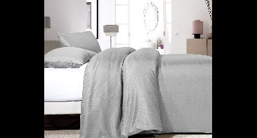 Zensation Satin Point - Dekbedovertrekset - Lits-Jumeaux - 240x200/220 + 2 kussenslopen 60x70 cm - Grijs