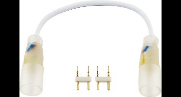 Groenovatie LED Neon Enkelkleurig Connector - 2-Aderig - Rond - Soldeervrij