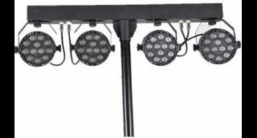 Led spots 4x3W-4in1-RGB aan statief