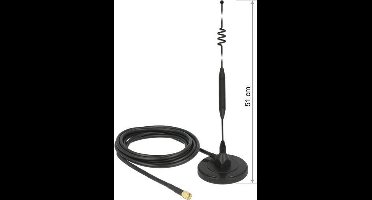 Delock Antenne LTE UMTS GSM SMA plug 6-7dBi