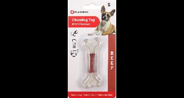 Flamingo Hondenspeelgoed TPR Been met Rundsmaak - Bruin - 8 cm