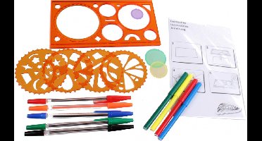 Grafix Spiraalkunstset  37-delig Oranje