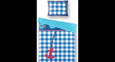 lief! Dekbedovertrek Anchor - Blauw - 120x150