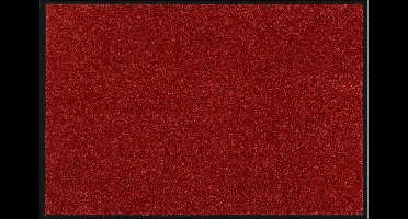 MD Entree - Deurmat - Schoonloopmat - Colorit Red - Vloerkleed - Met antislip - Wasbaar - Vocht absorberend - Hoge dichtheid 750gr/m² - 90 x 250 cm