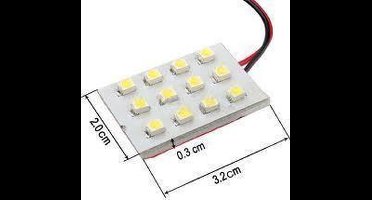 Dome LED Paneel Blauw 12SMD 3528
