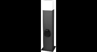 Tuin Lamp Staand Pilaar New York - E27 - 65cm - stopcontact