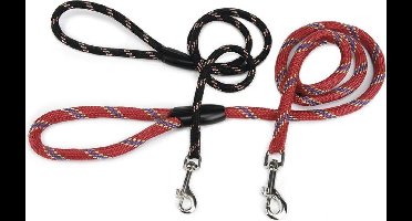 Beeztees - Hondenriem - Rond - Zwart - 125 cm x 13 mm