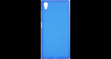 Shop4 - Geschikt voor Sony Xperia XA1 Plus Hoesje - Zachte Back Case Mat Blauw