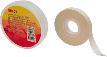 MMM zelfkl tape Scotch 27, glasvezelweefsel, wit, (lxb) 20mx12mm