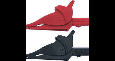 TES testpen/klem krok kl, rd. en zw, busdiam 4mm, aanrakingsveilig