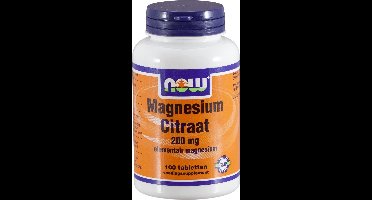 Mineralen - Magnesium Citrate - 100 Tablets - Now Foods -