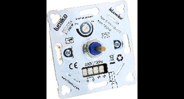 LED dimmer | fase-afsnijding | 1-200W 230V AC | inbouw | 4-6mm as