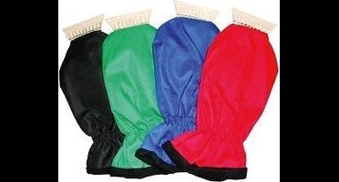 IJskrabber met handschoen Deluxe groen